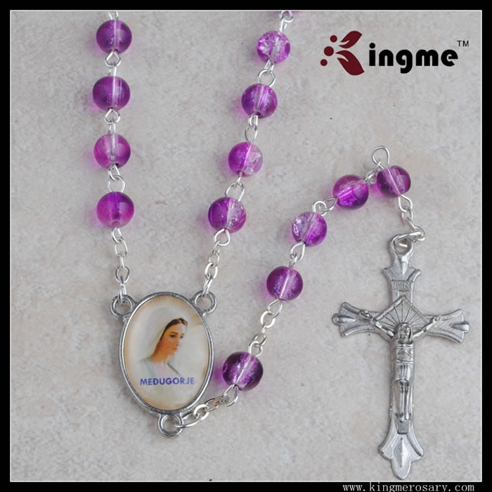 ,galss beads rosary